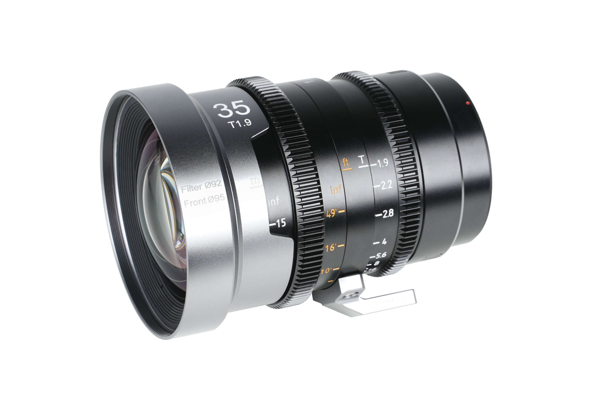 SIRUI 1.5x T1.9 IronStar Series Anamorphic Full Frame Cine Lens showcasing 35mm T1.9 aperture, designed for cinematic photography.