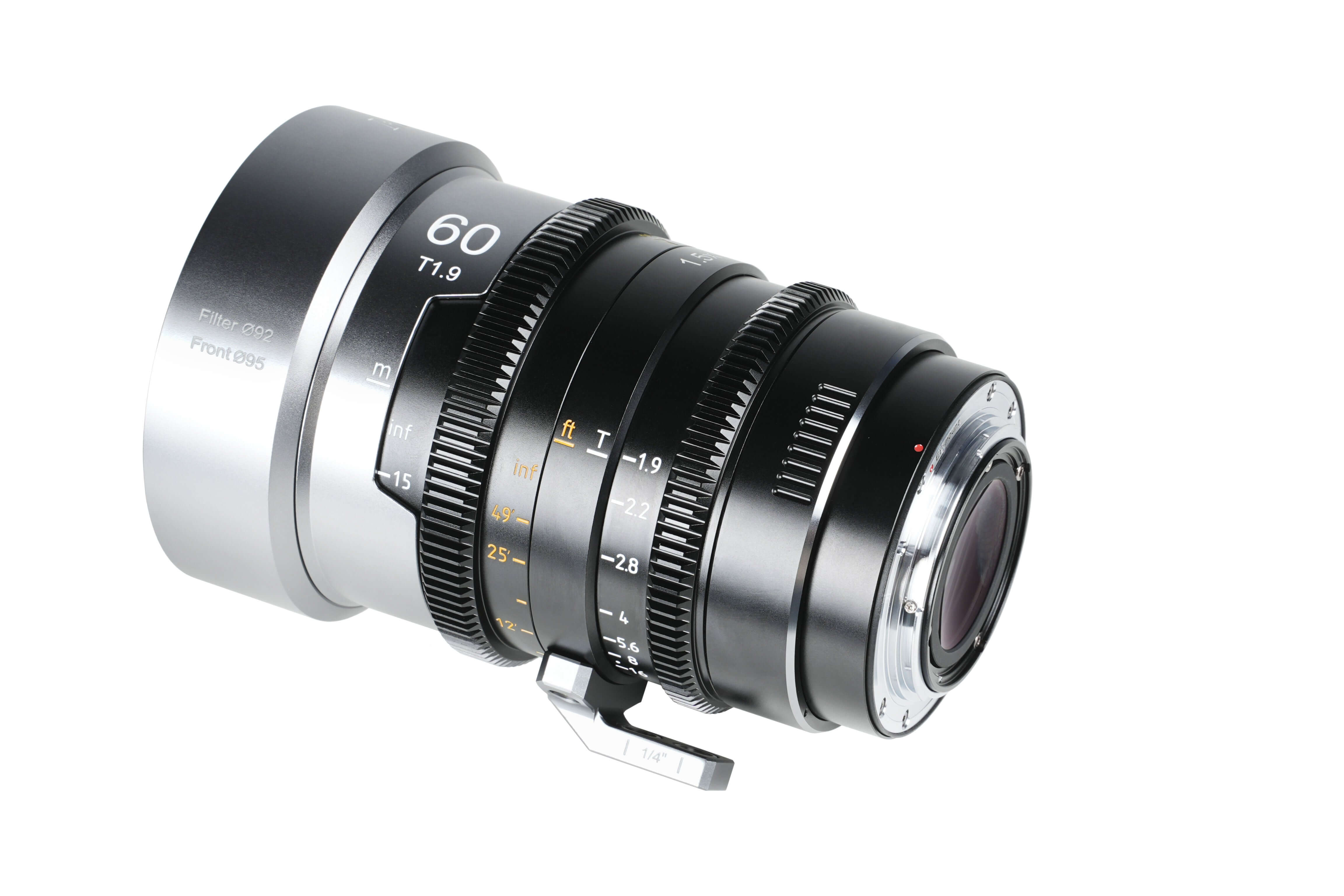 SIRUI 1.5x T1.9 IronStar Series Anamorphic Full Frame Cine Lens with T1.9 aperture and focus controls.