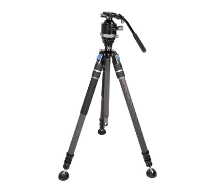 Kit trépied professionnel polyvalent SIRUI SVS60+BH-60 avec tête intégrée à rotule et fluide