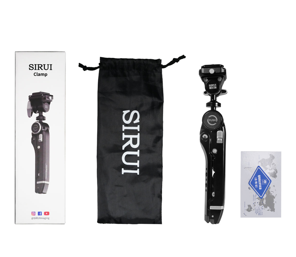 SIRUI TC50+BH-19 vielseitiges Klemmstativ