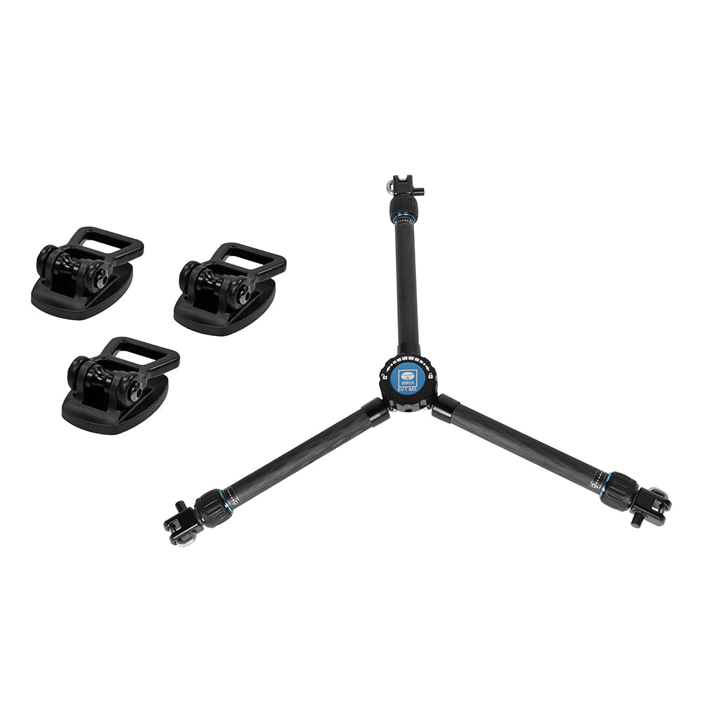 SIRUI SQ75 Rapid System One-step Height Adjustment Twin-leg Tripod Kit With VHS-10 Professional Fluid Head