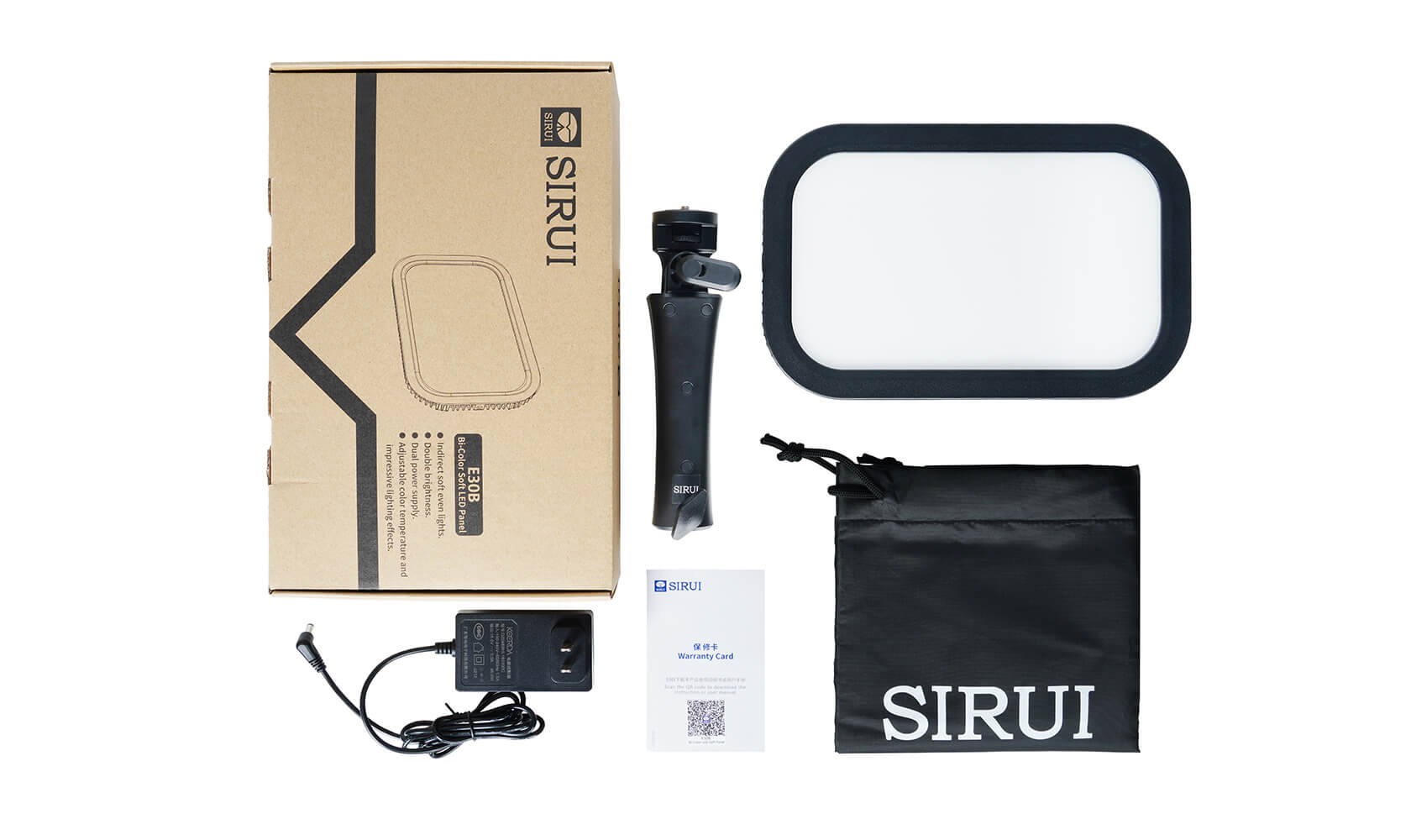 SIRUI Ultra Slim LED Video Panel Light E30B