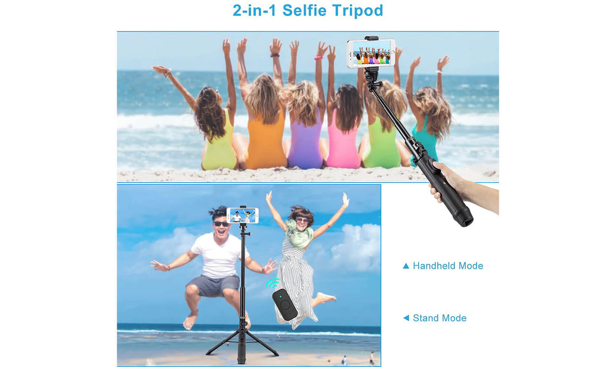SIRUI MS-01K Extendable Selfie Stick Tripod Stand for Phones