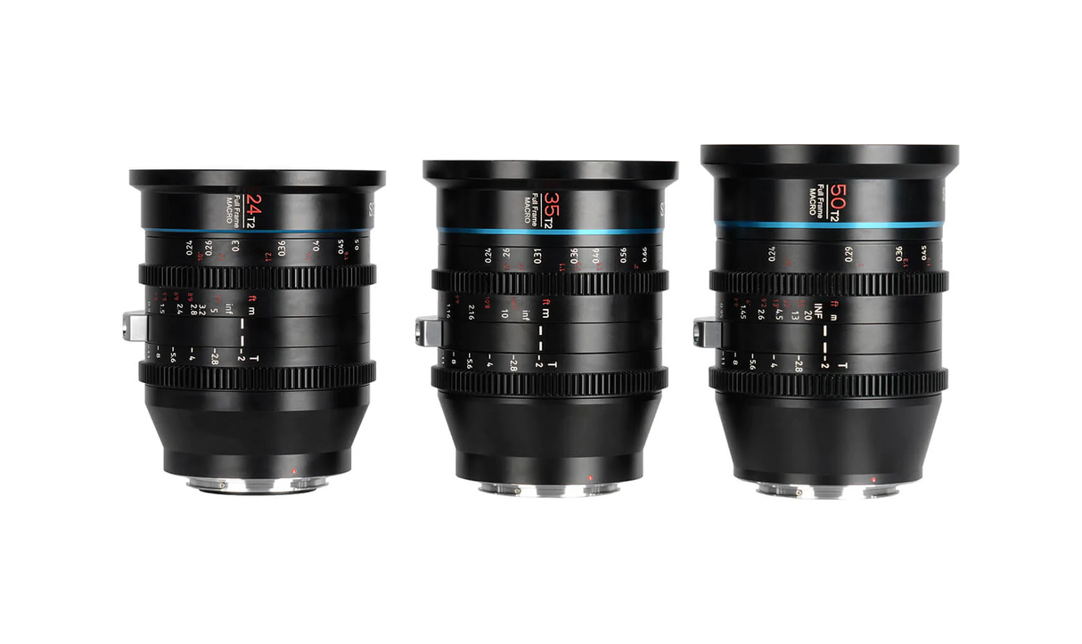 SIRUI Jupiter Full-frame Macro Cine Lenses T2 24mm/35mm/50mm